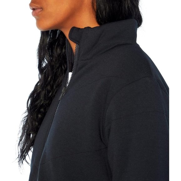 Three Dots Women's Size S Long Sleeves Zipper Front Quilted Jacket Pockets Black - Picture 4 of 4